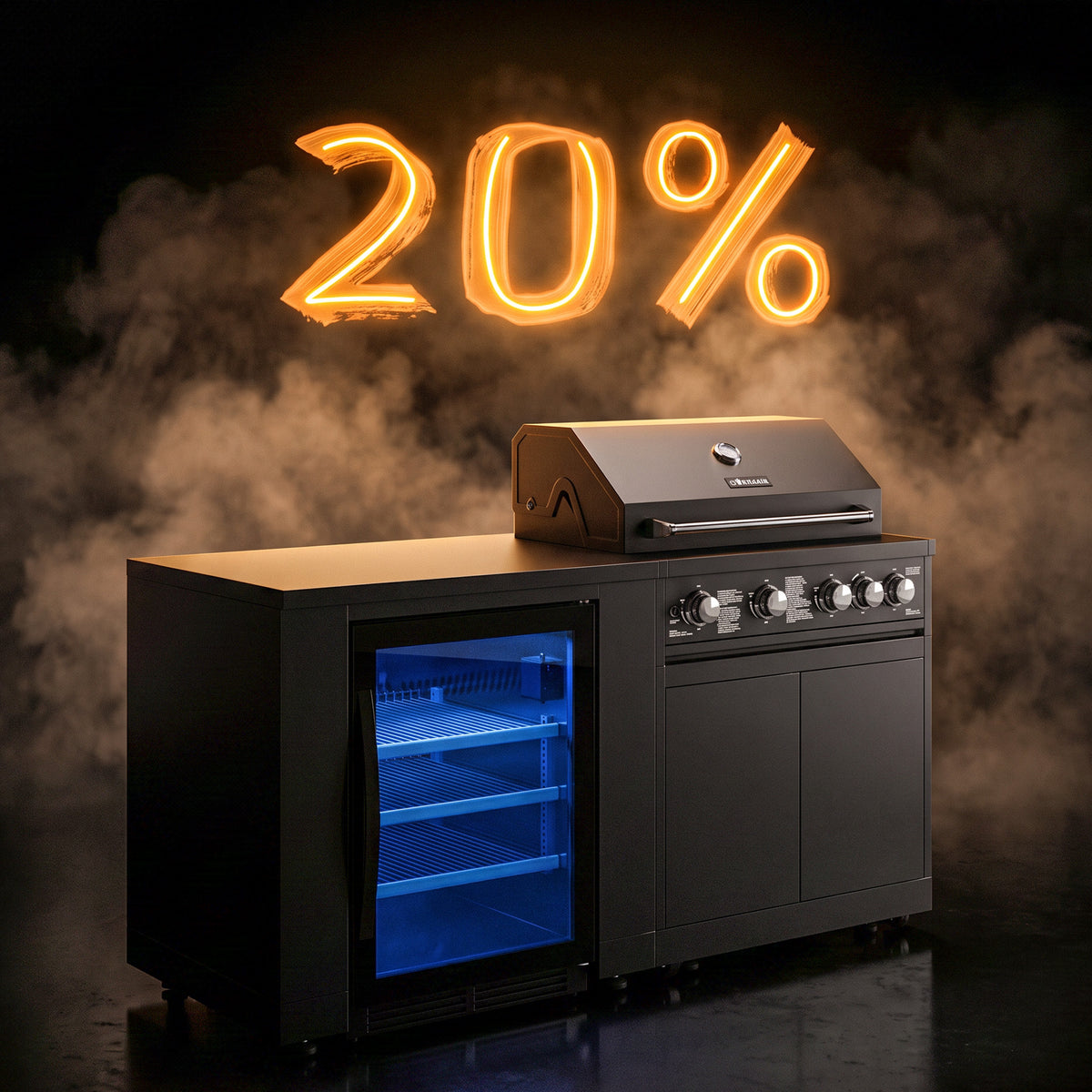 JUNGLE S1 Outdoorküche | 5-Brenner Gasgrill | Cool
