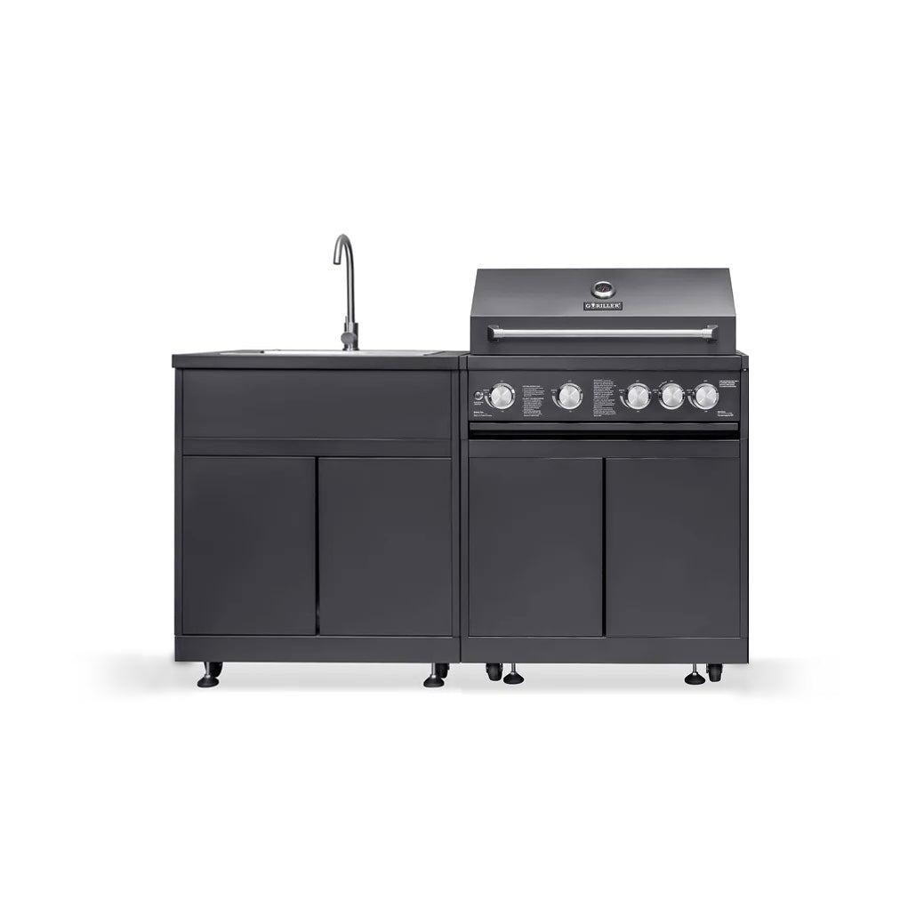 JUNGLE S2 Outdoorküche | 5-Brenner Gasgrill | Clean