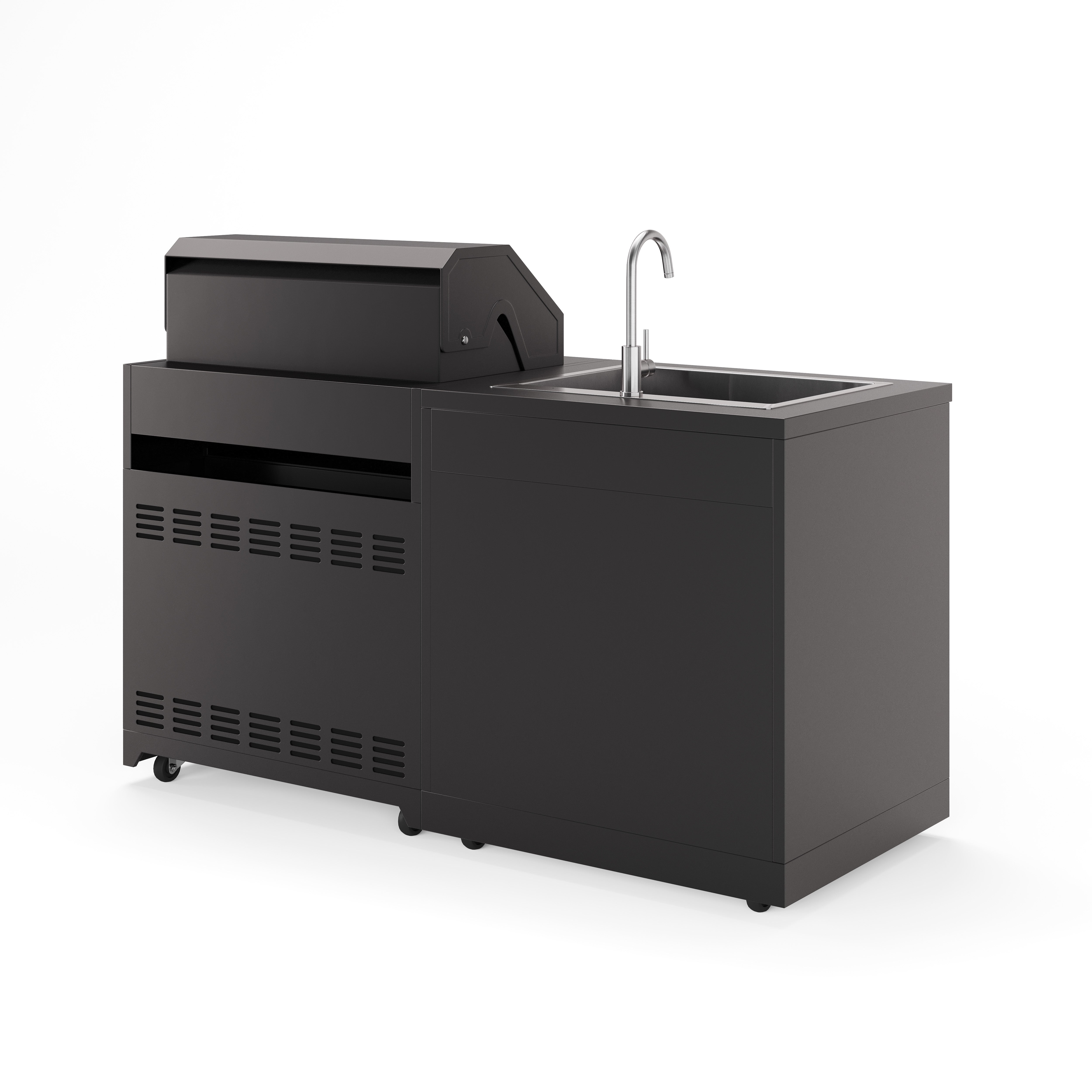 JUNGLE S2 Outdoorküche | 5-Brenner Gasgrill | Clean