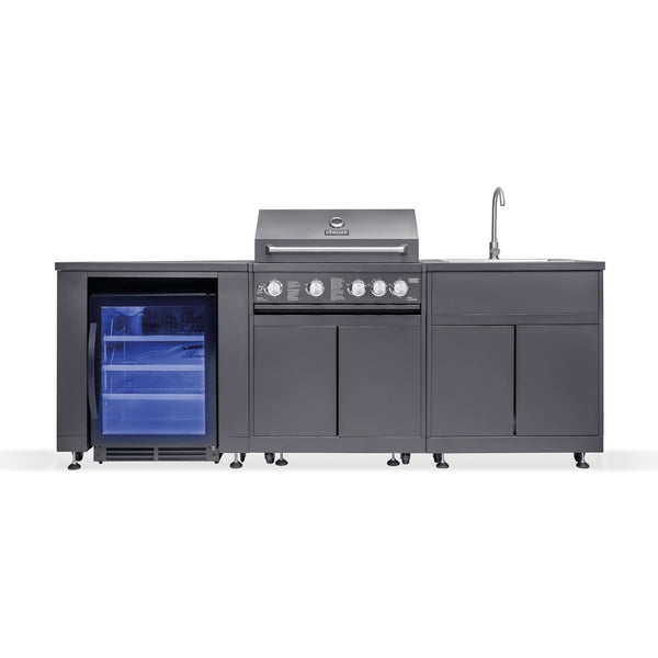 JUNGLE M1 Outdoorküche | 4+1 Brenner Gasgrill | Cool | Clean