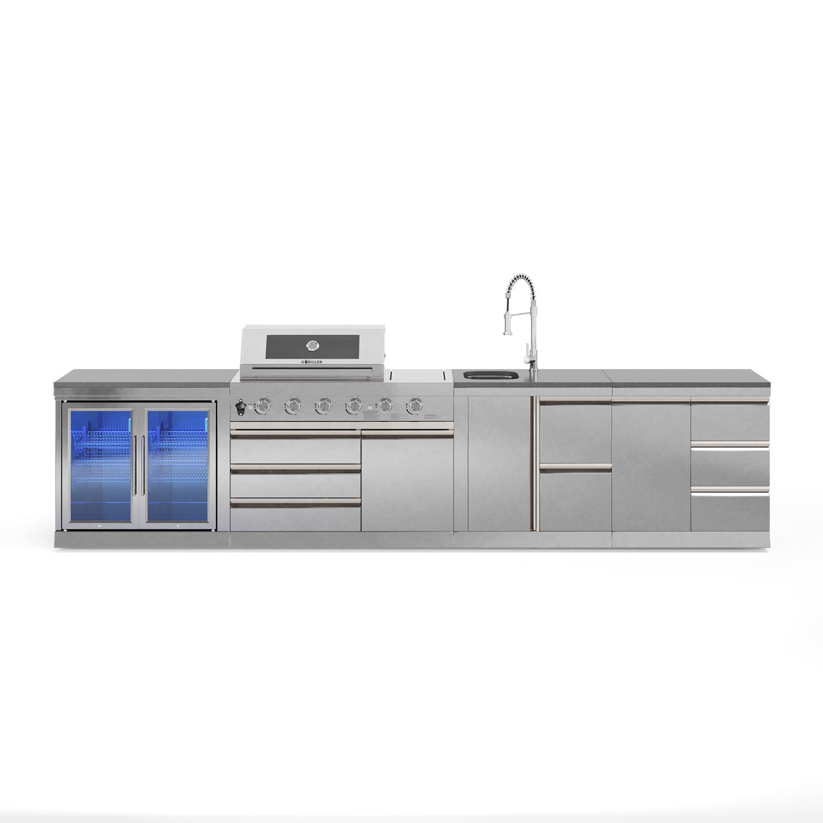 SB-L1 Outdoorküche | Gasgrill | Cool-Duo | Clean | Prep