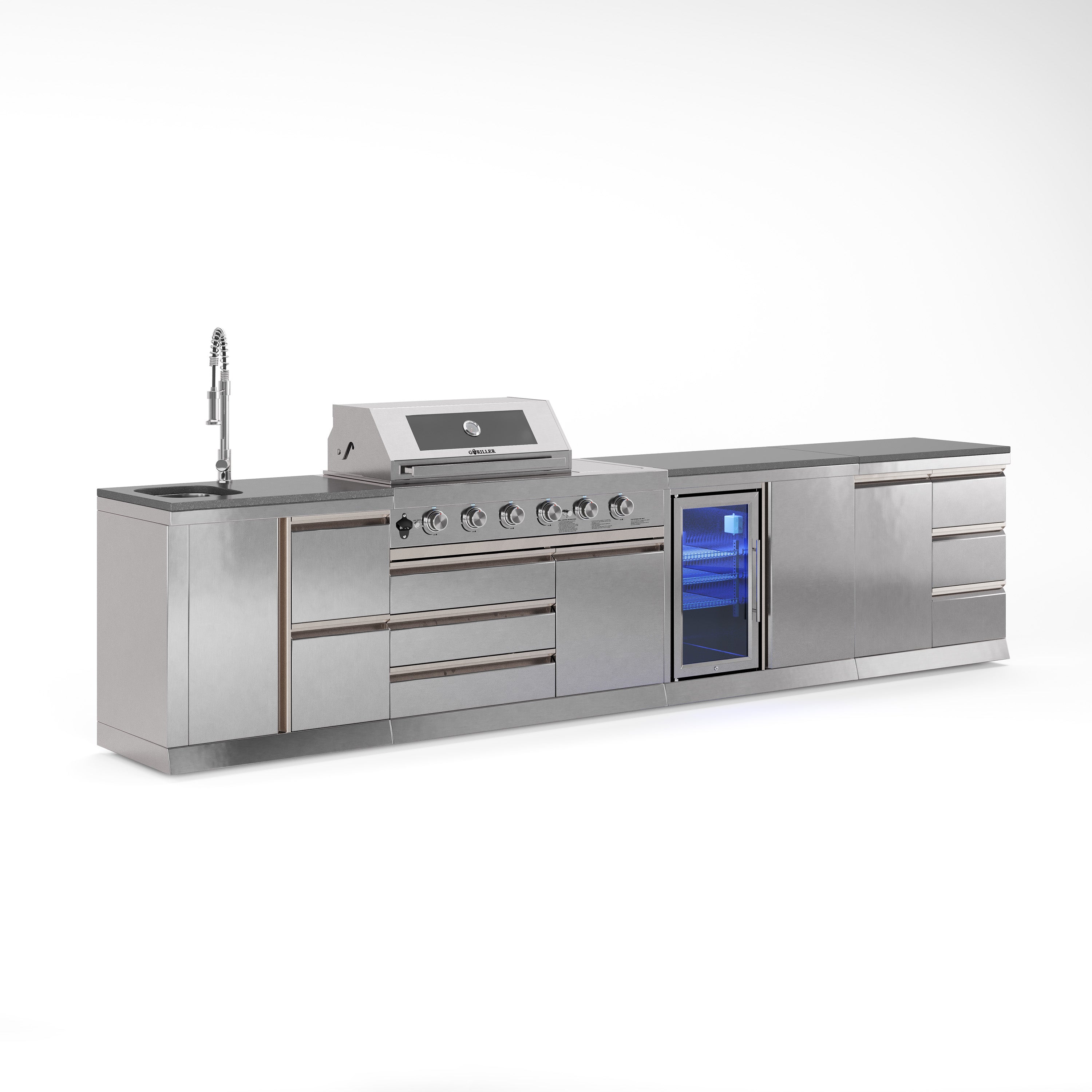 Cucina da esterno SB-L2 | Griglia a gas | Pulito | Bello | Preparazione