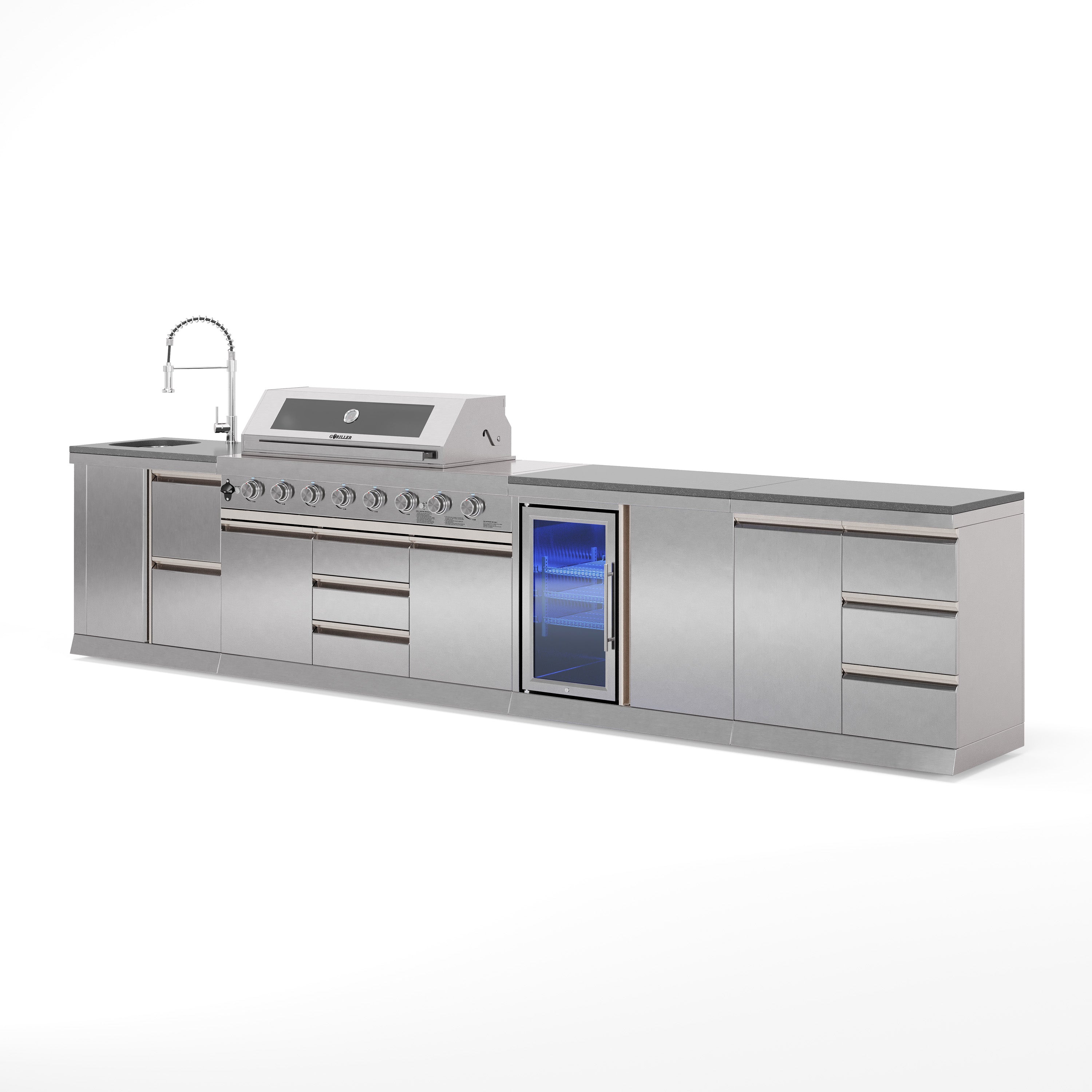 Cucina da esterno SB-L2 | Griglia a gas | Pulito | Bello | Preparazione