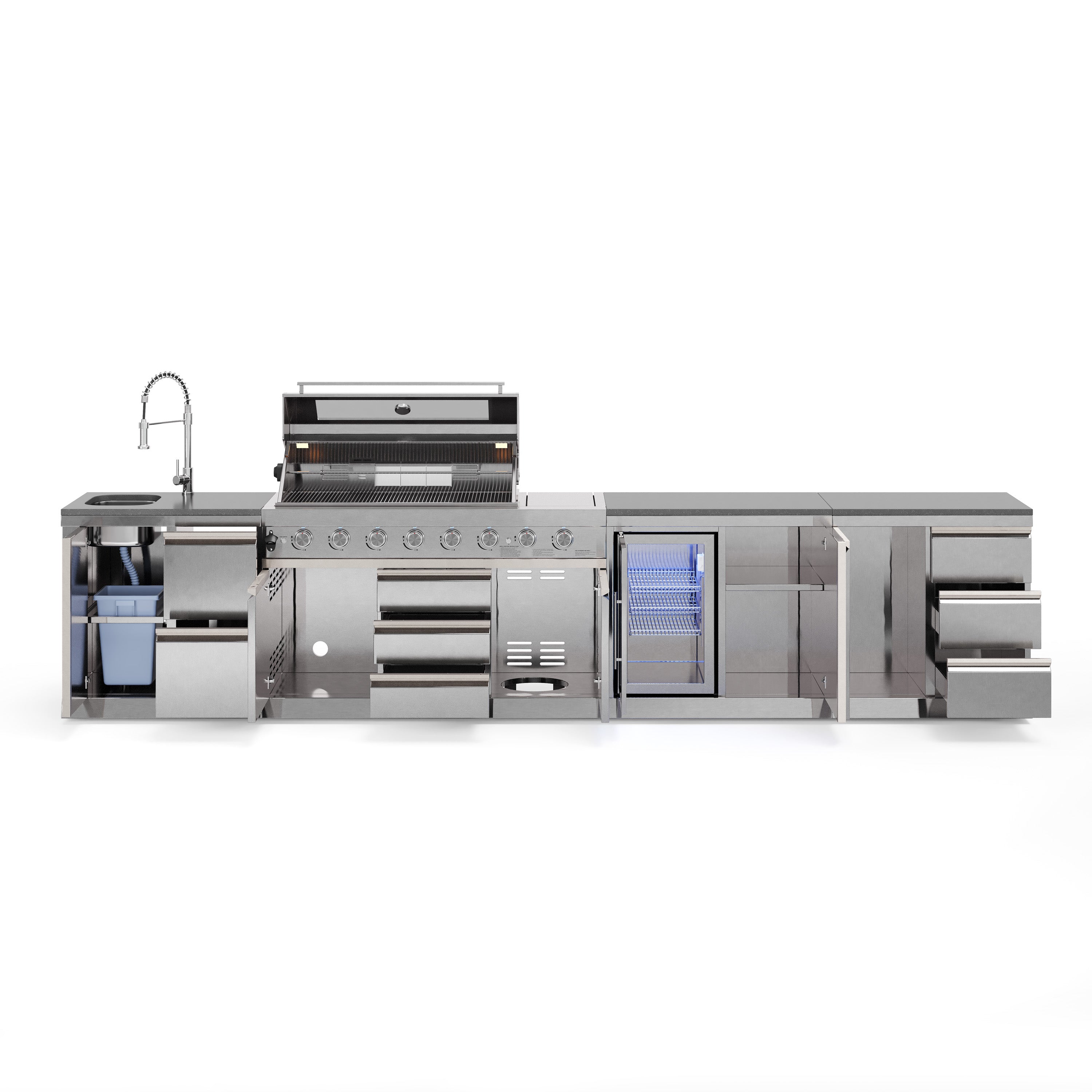 Cucina da esterno SB-L2 | Griglia a gas | Pulito | Bello | Preparazione