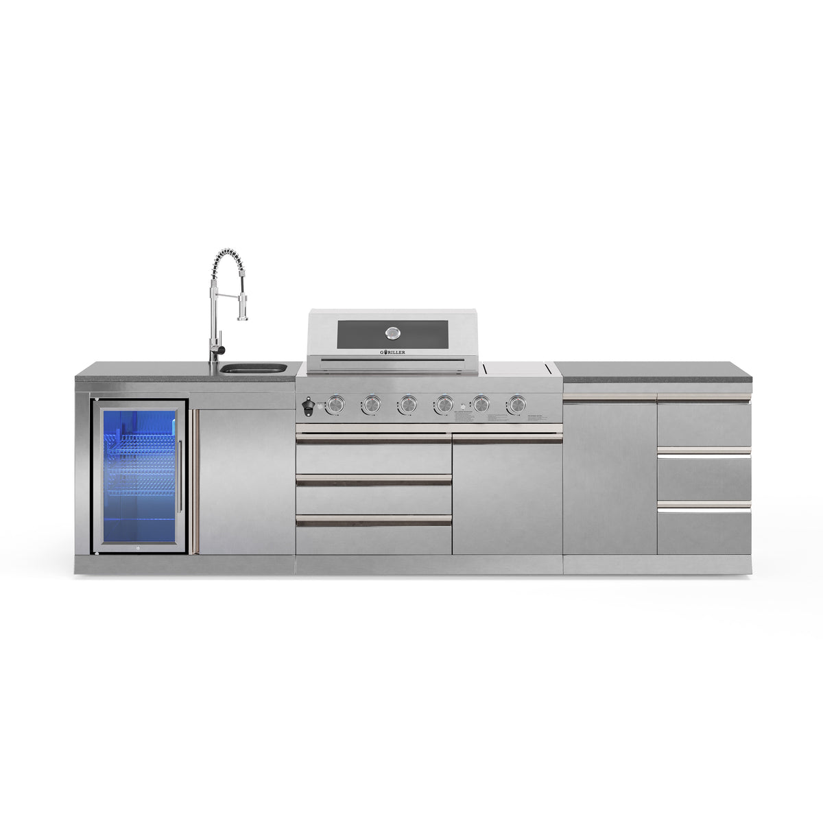 SB-M3 Outdoorküche | Gasgrill | Cool-Clean | Prep