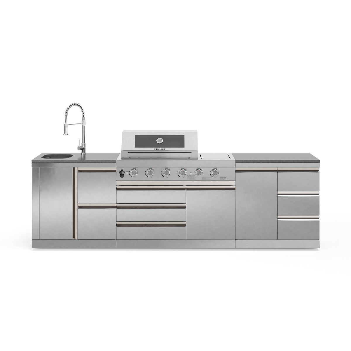 SB-M5 Outdoorküche | Gasgrill | Clean | Prep