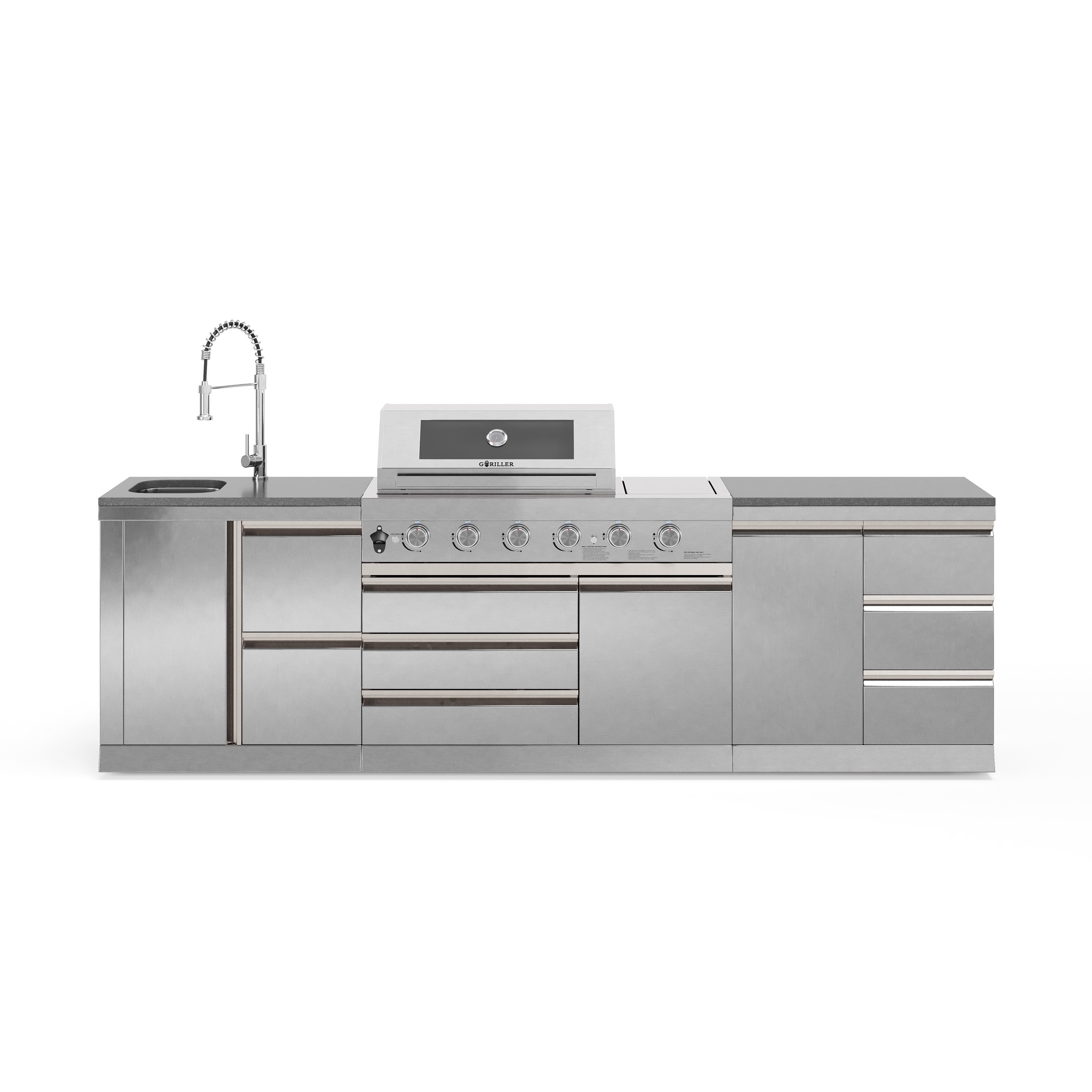 Cucina da esterno SB-M5 | Griglia a gas | Pulito | Preparazione