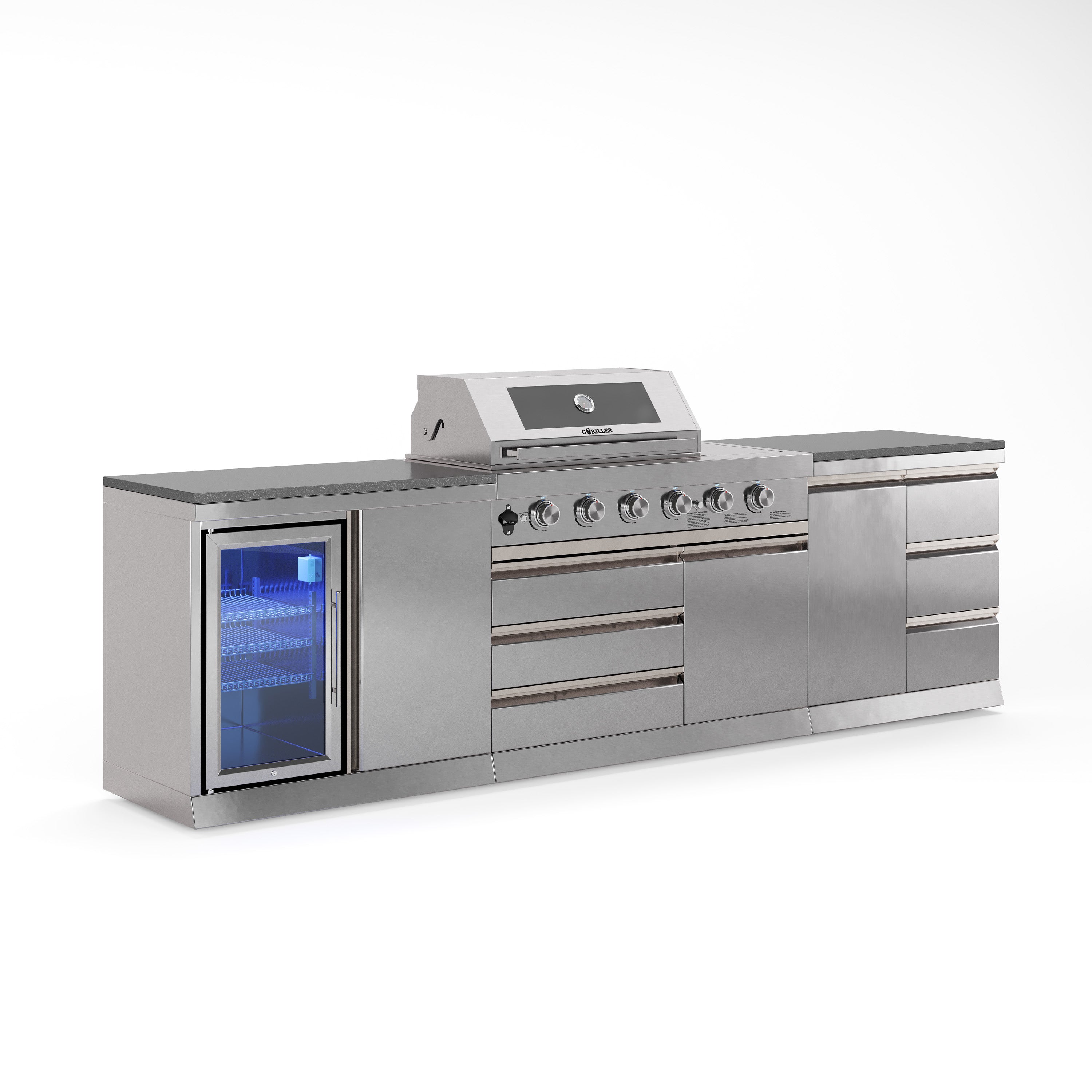 Cucina da esterno SB-M6 | Griglia a gas | Bello | Preparazione