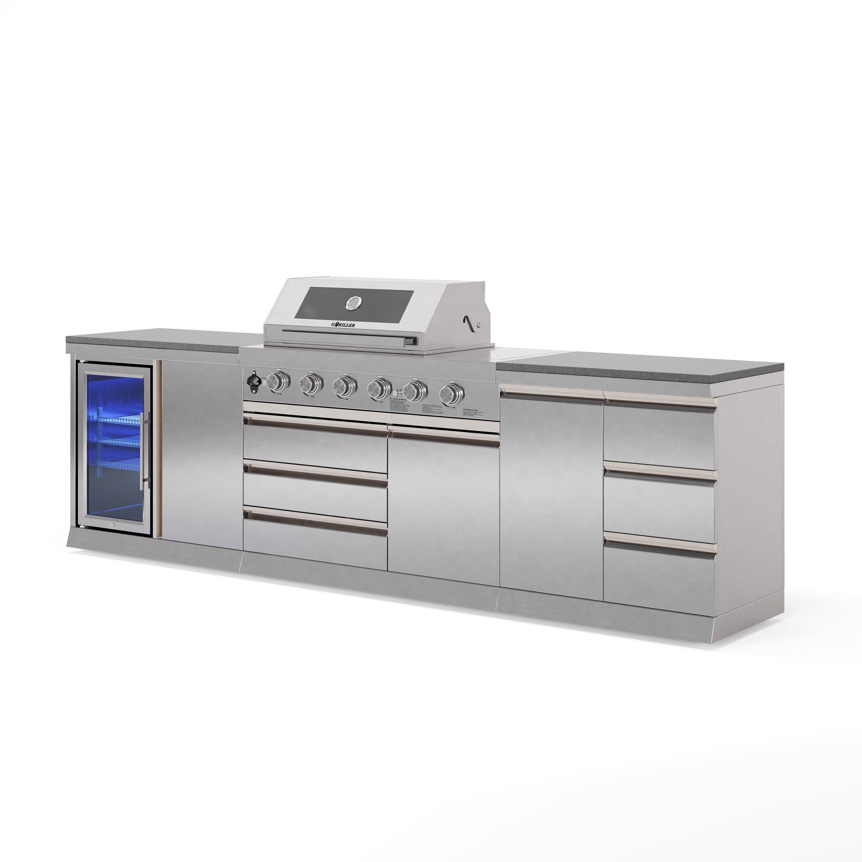 Cucina da esterno SB-M6 | Griglia a gas | Bello | Preparazione