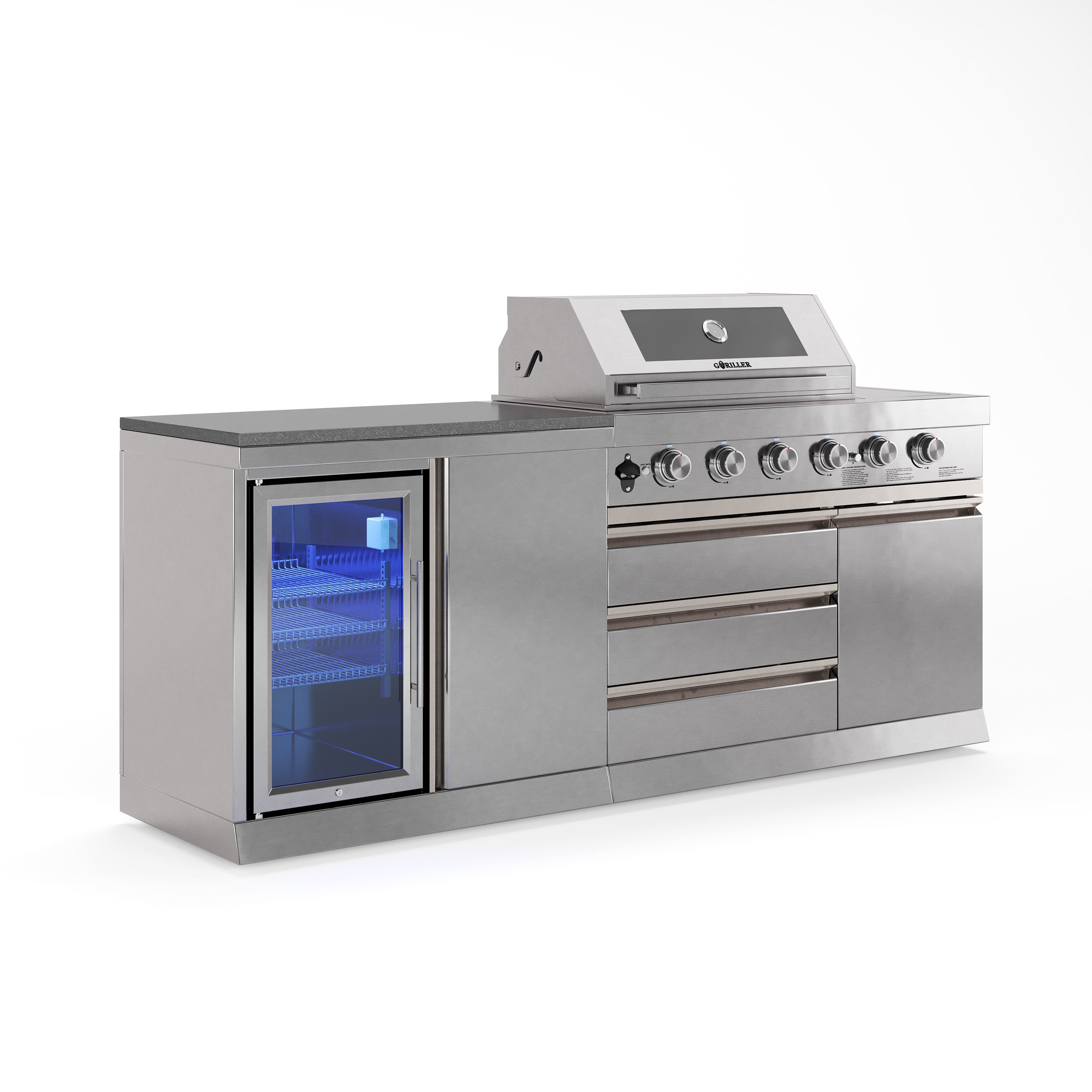 Cucina da esterno SB-S4 | Griglia a gas | Freddo