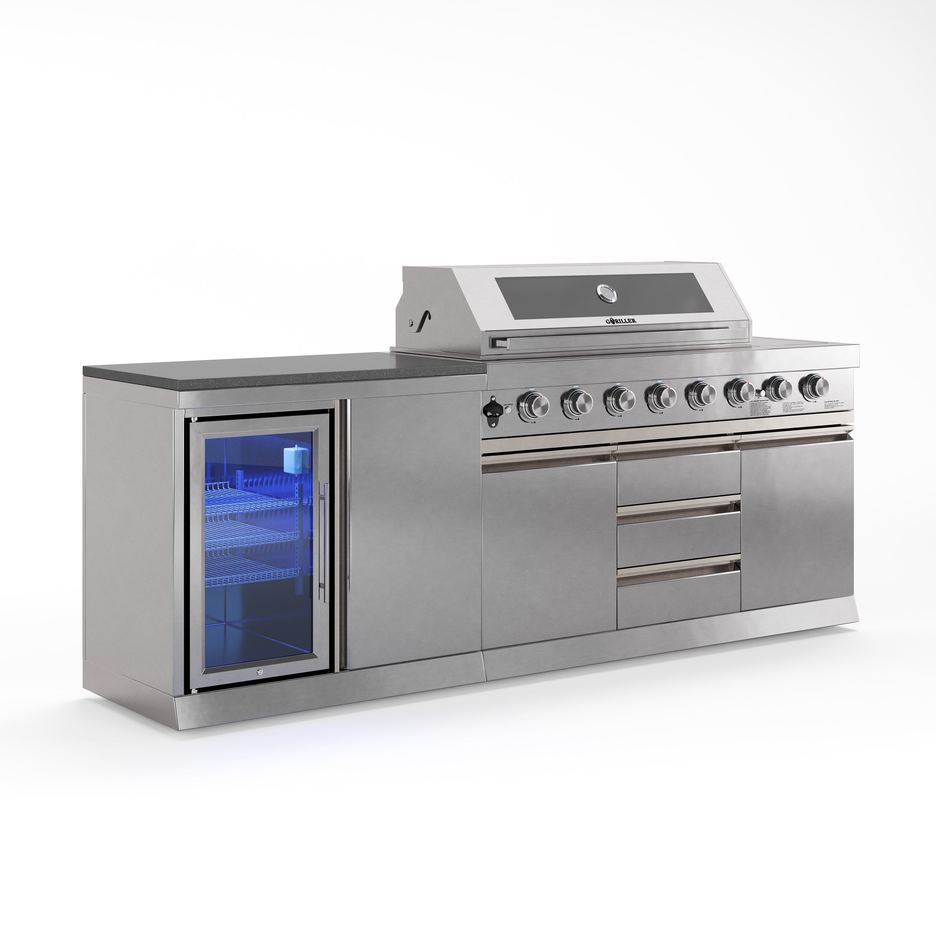 Cucina da esterno SB-S4 | Griglia a gas | Freddo