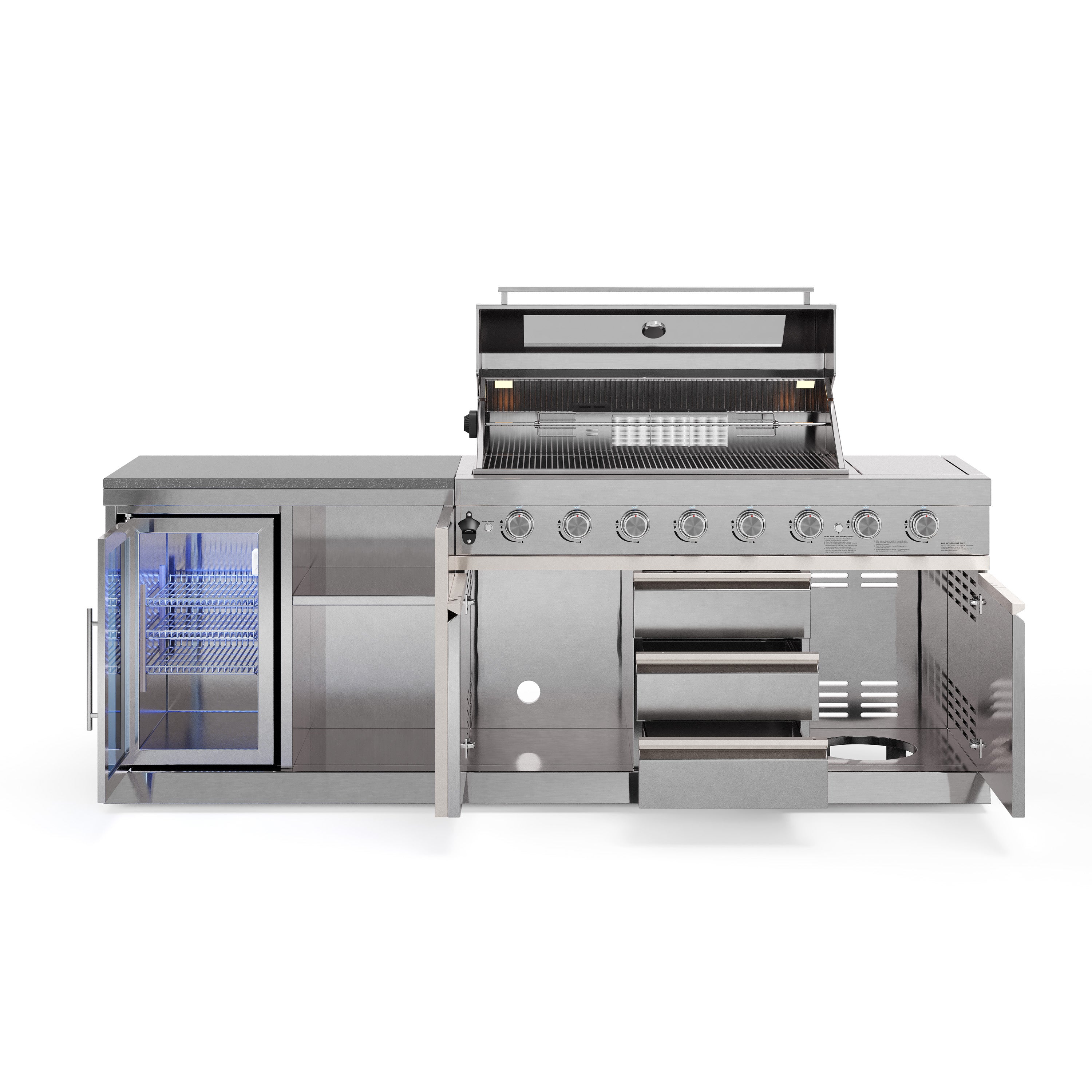 Cucina da esterno SB-S4 | Griglia a gas | Freddo