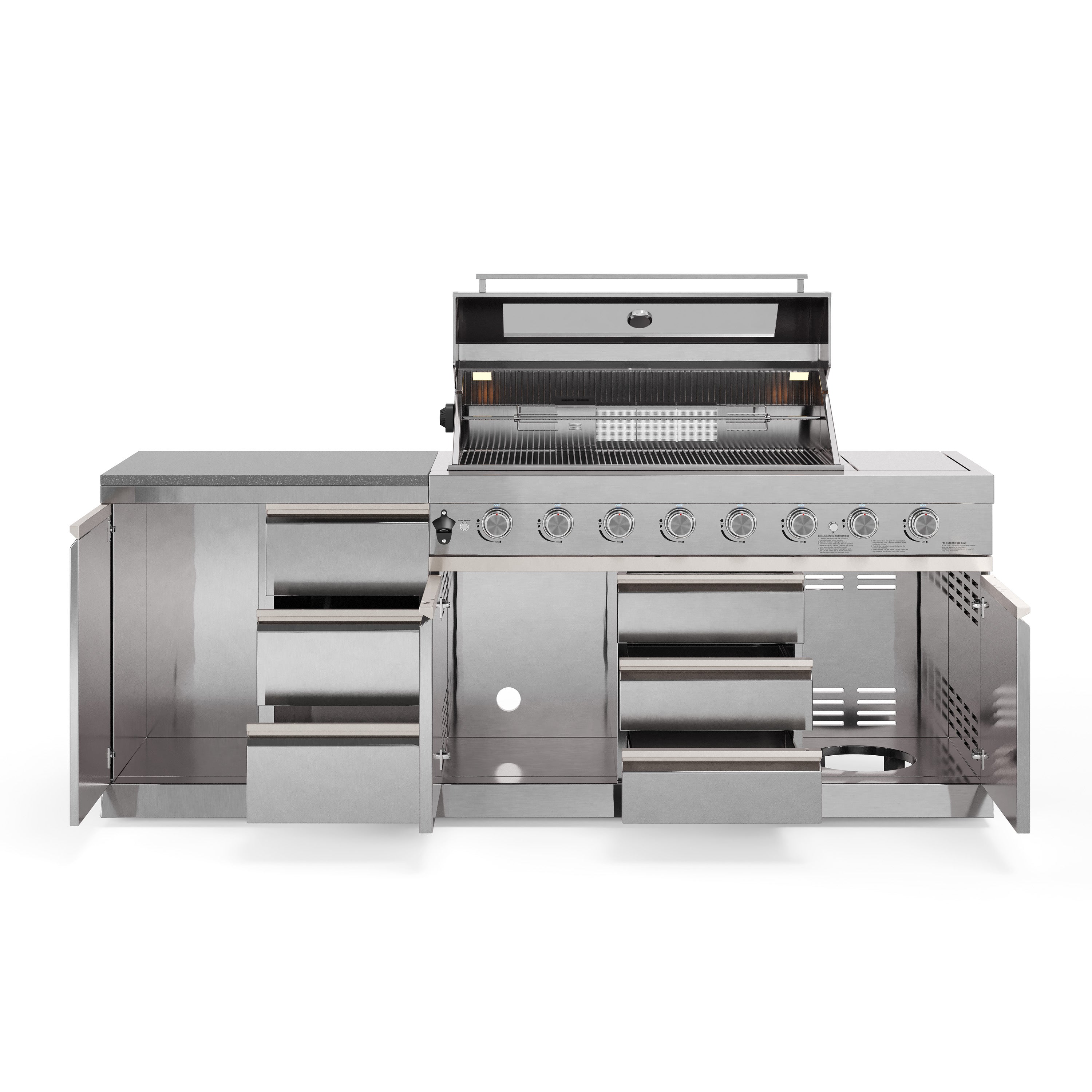 Cucina da esterno SB-S5 | Griglia a gas | Preparazione