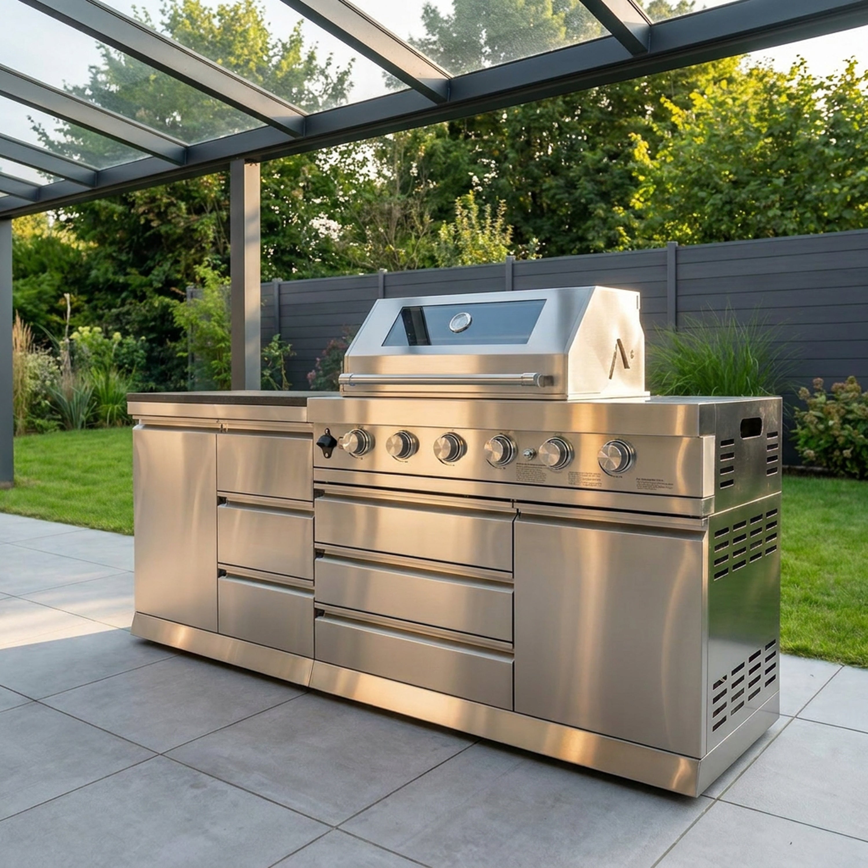 Cucina da esterno SB-S5 | Griglia a gas | Preparazione