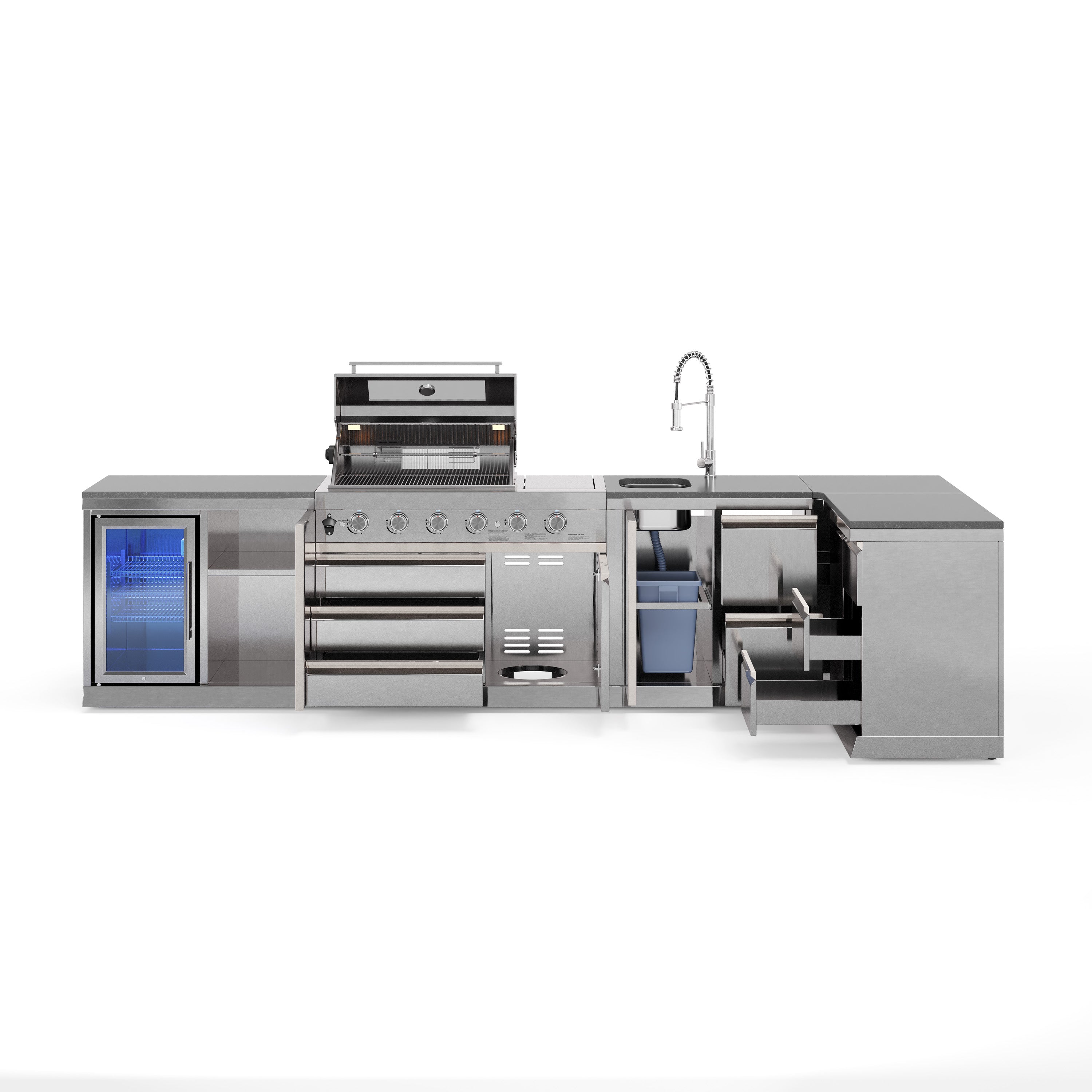Cucina da esterno SB-XL2 | Griglia a gas | Bello | Pulito | Preparazione | Angolo
