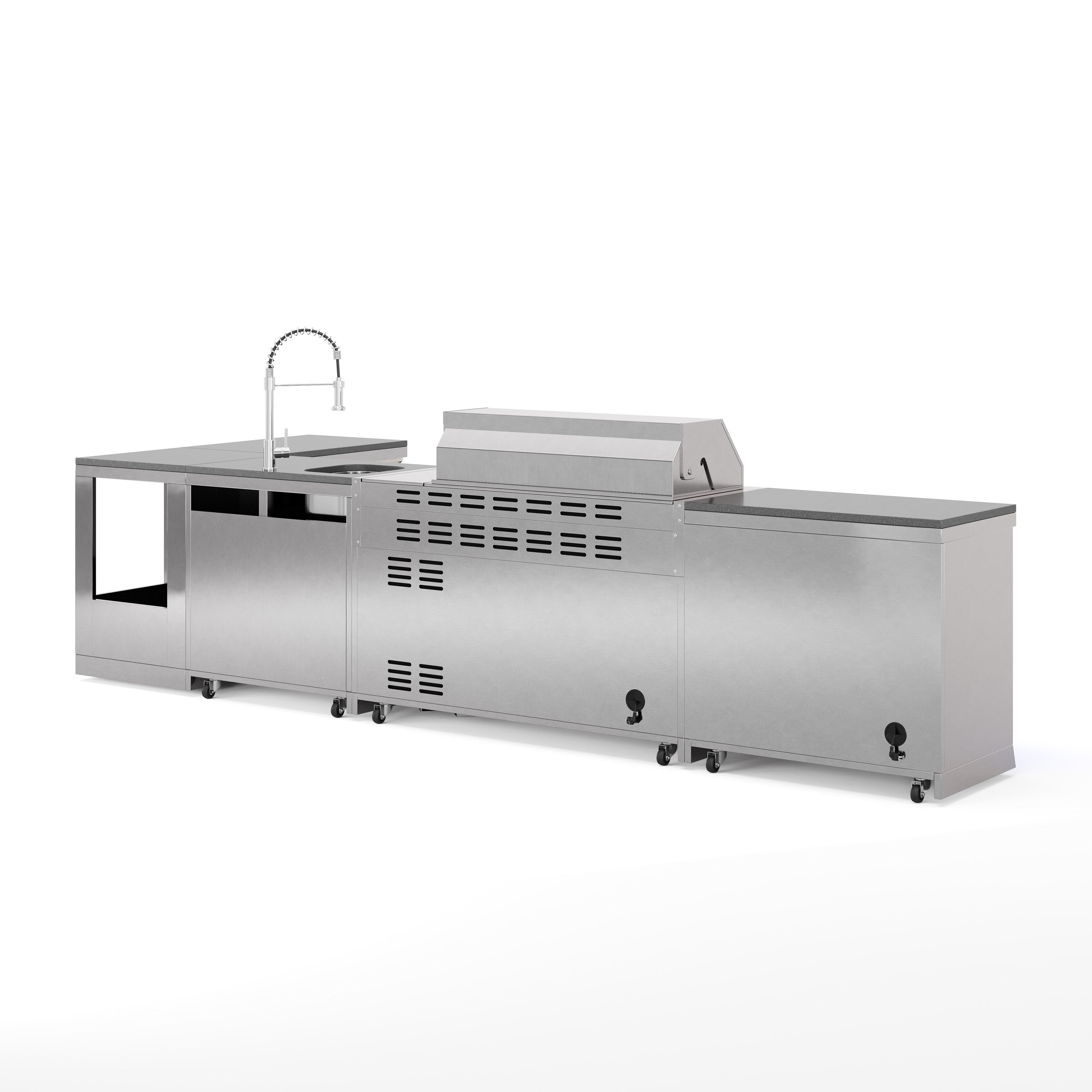Cucina da esterno SB-XL2 | Griglia a gas | Bello | Pulito | Preparazione | Angolo