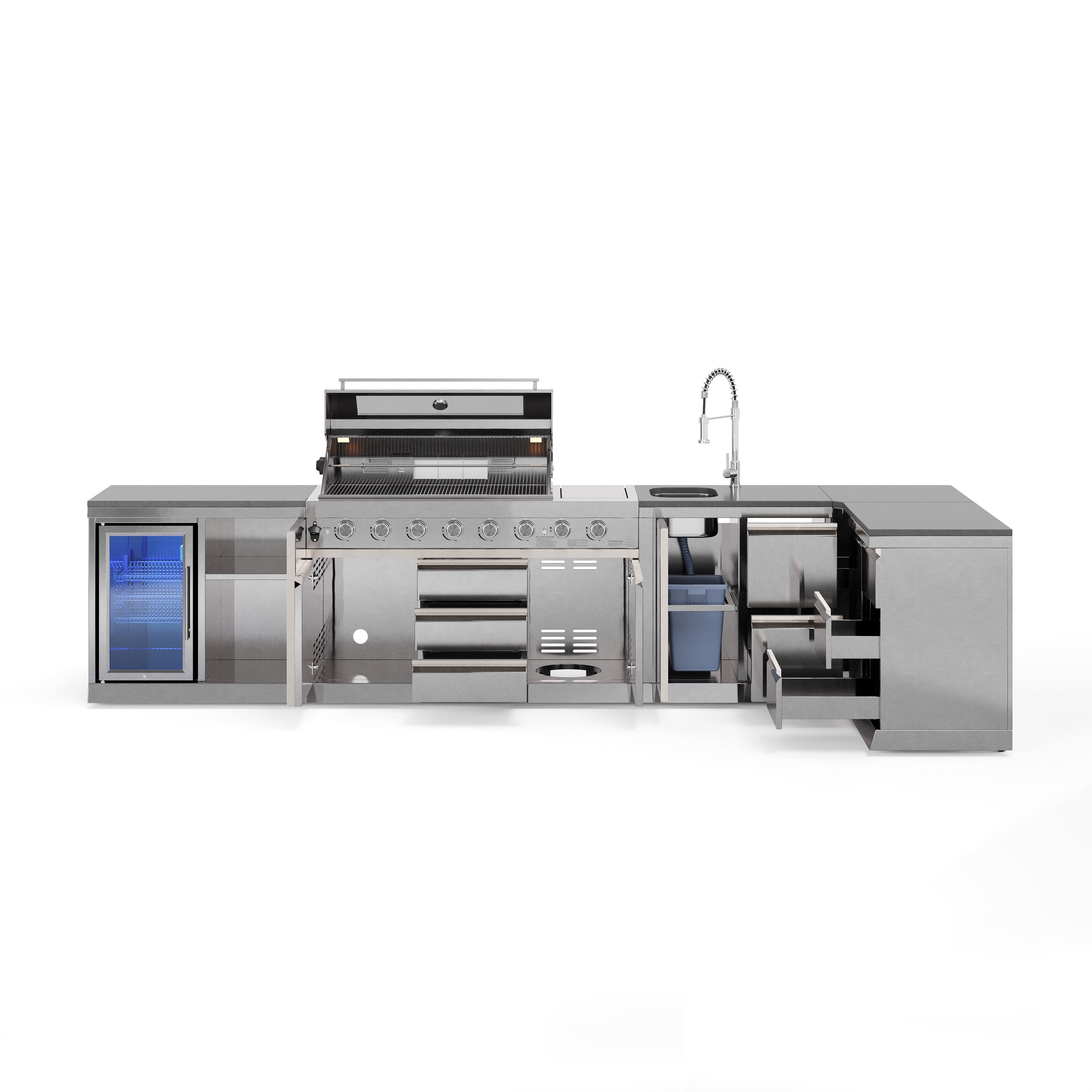 Cucina da esterno SB-XL2 | Griglia a gas | Bello | Pulito | Preparazione | Angolo