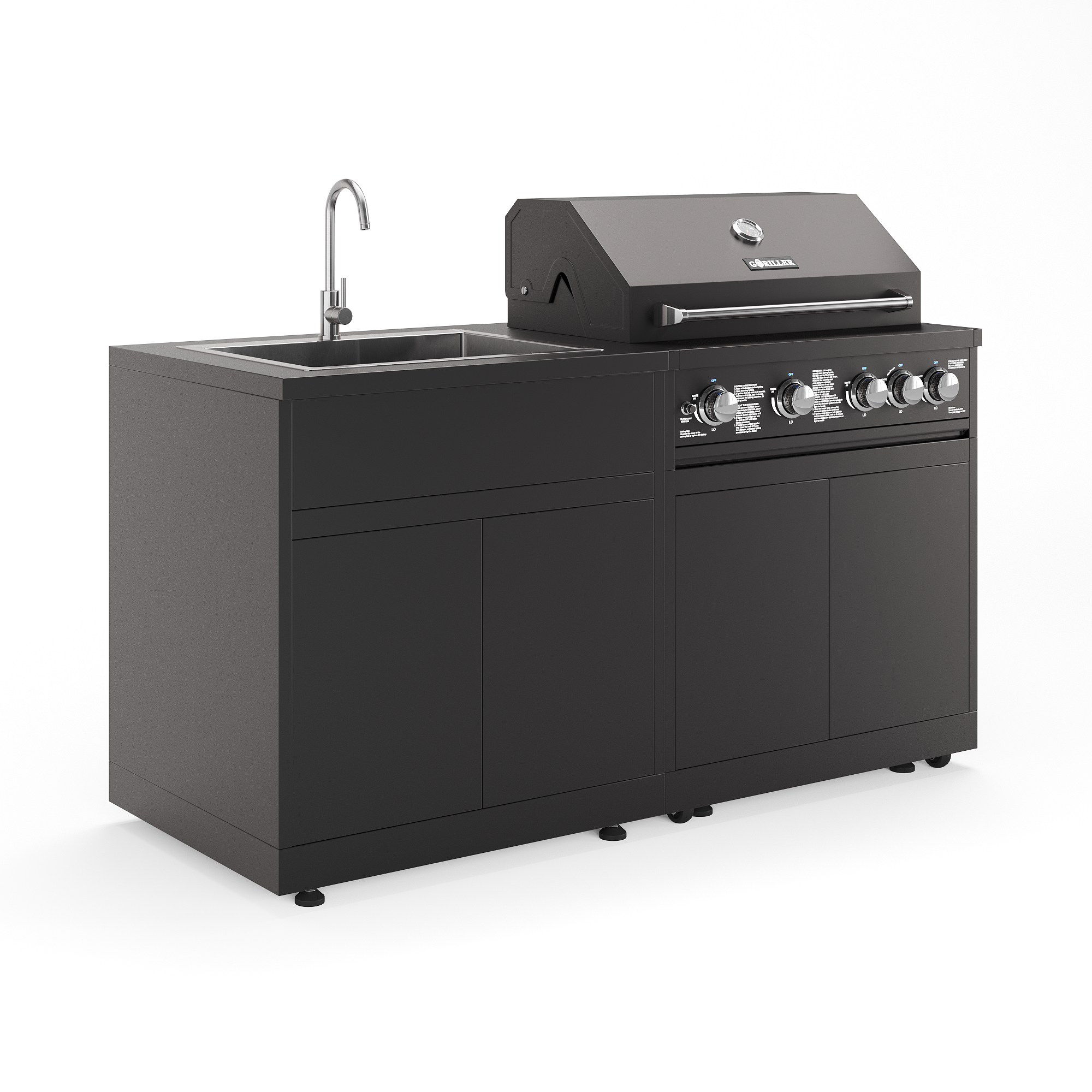 Jungle S2 Outdoorküche | 5-burner gas grill | Clean