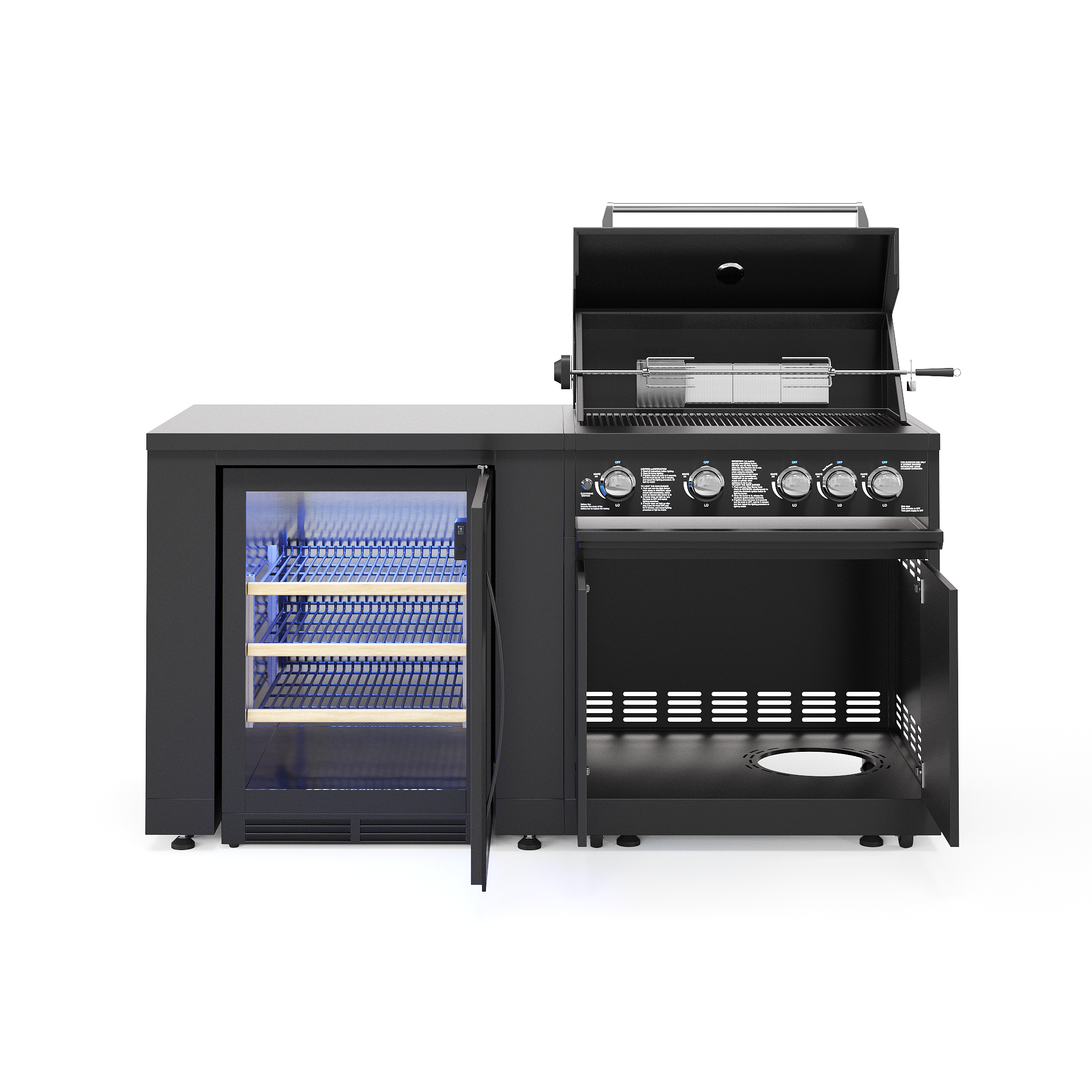 Jungle S1 Outdoorküche | Grill de gas de 5 quemadores | Fresco